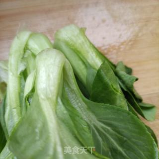 香菇油菜炒素毛肚的做法步骤：6