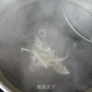 香菇油菜炒素毛肚的做法步骤：10