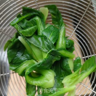 香菇油菜炒素毛肚的做法步骤：12
