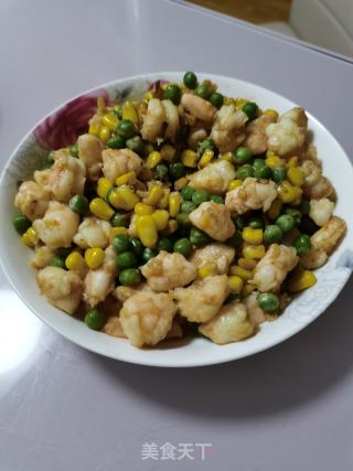 青豆炒虾仁的做法步骤：8