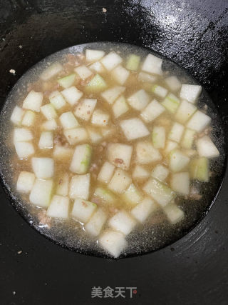 肉沫焖冬瓜的做法步骤：8