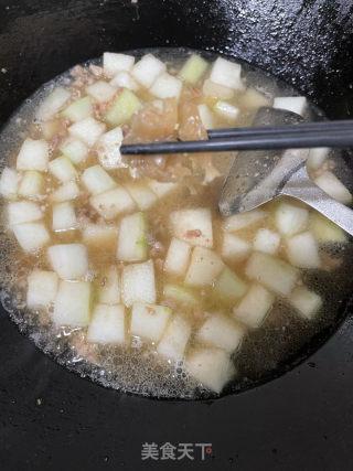 肉沫焖冬瓜的做法步骤：9