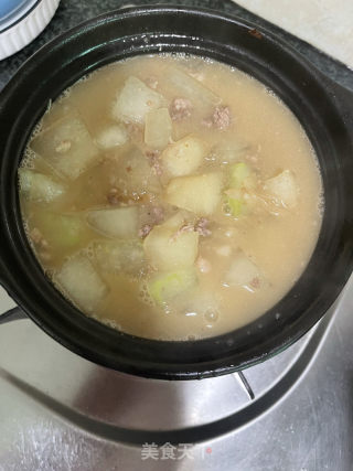 肉沫焖冬瓜的做法步骤：10