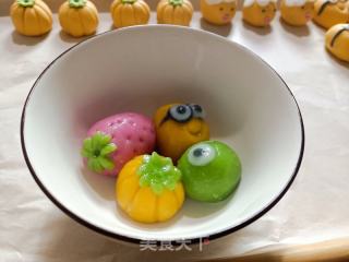 黑芝麻馅彩色汤圆的做法步骤：11