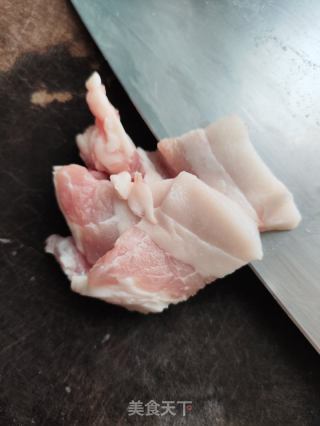 春菜马蹄肉片汤的做法步骤：2