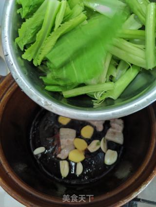 春菜马蹄肉片汤的做法步骤：6