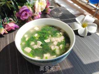荠菜豆腐羹的做法步骤：8