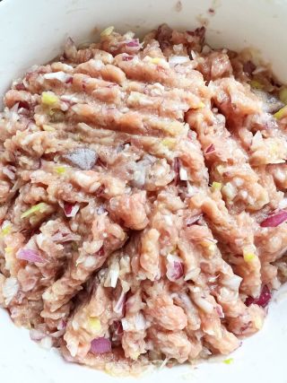 米纸洋葱肉饼的做法步骤：4