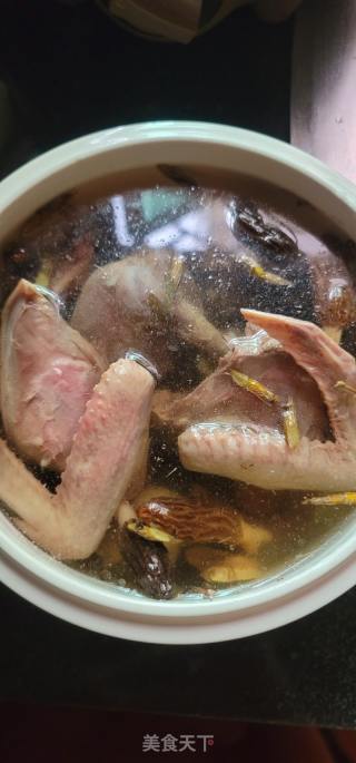 羊肚菌炖鸽子汤的做法步骤：5