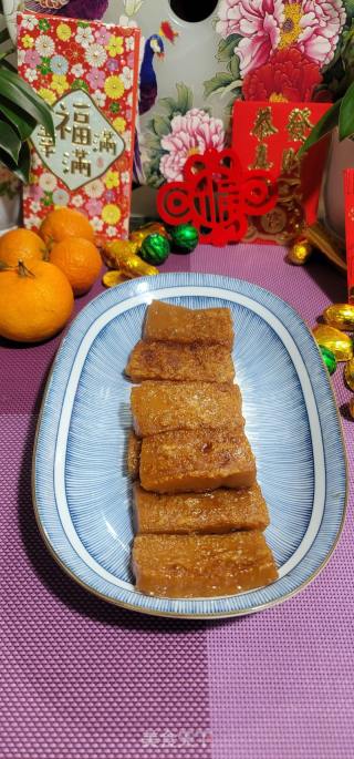 香煎年糕的做法步骤：7