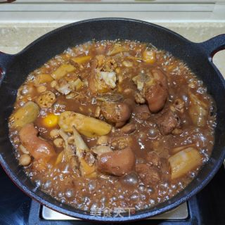 花生莲藕炖猪脚的做法步骤：17