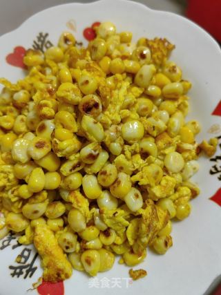 鸡蛋炒玉米的做法步骤：7