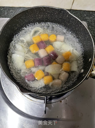 芋圆鸡蛋姜薯甜汤的做法步骤：8