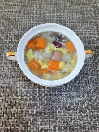 芋圆鸡蛋姜薯甜汤的做法步骤：11