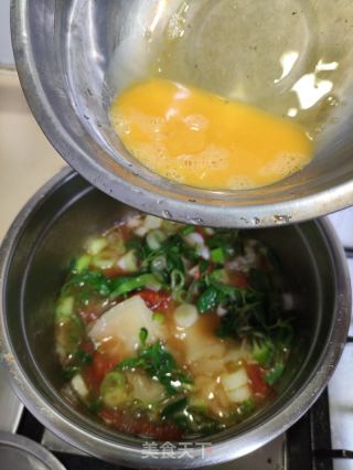 蕃茄蛋花面皮汤的做法步骤：9