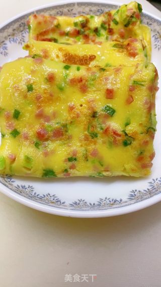 牛奶火腿鸡蛋饼的做法