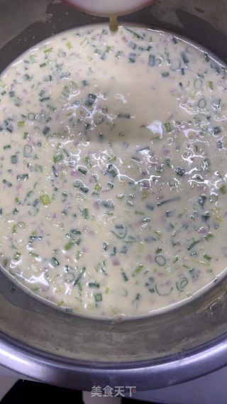 牛奶火腿鸡蛋饼的做法步骤：3