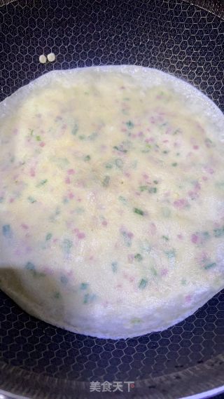 牛奶火腿鸡蛋饼的做法步骤：5