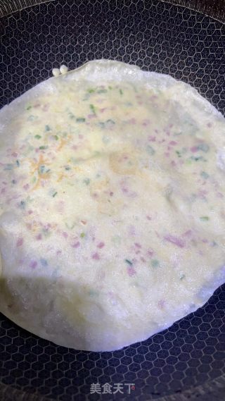 牛奶火腿鸡蛋饼的做法步骤：6