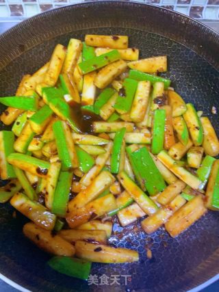 红油西葫芦的做法步骤：7