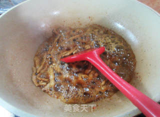 瘦肉丝白玉菇炒雷笋的做法步骤：9