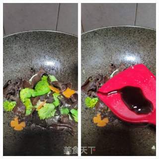 西兰花炒木耳的做法步骤：8