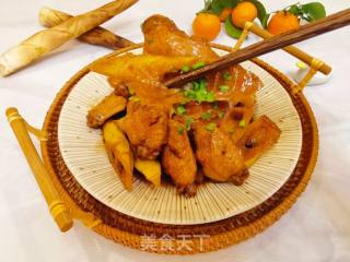 春天时令美食/春笋焖鸡翅的做法步骤：9