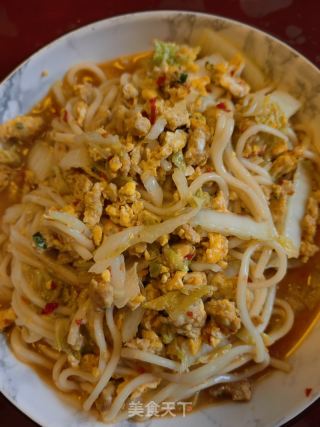 肉酱鸡蛋炒面的做法步骤：14