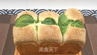 抹茶奶酥吐司，淡淡抹茶清香，口感蓬松又拉丝，奶香味十足。的做法