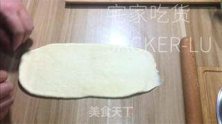 抹茶奶酥吐司，淡淡抹茶清香，口感蓬松又拉丝，奶香味十足。的做法步骤：12