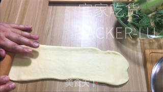 抹茶奶酥吐司，淡淡抹茶清香，口感蓬松又拉丝，奶香味十足。的做法步骤：15
