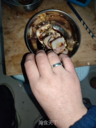 凉拌柴火腊肉的做法步骤：4