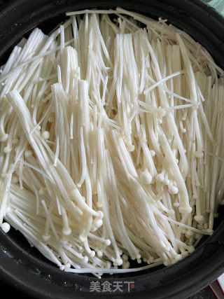肉沫金针菇豆腐煲的做法步骤：7