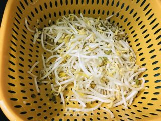 鸡蛋绿豆芽炒饼的做法步骤：3