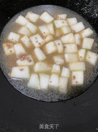 冬瓜肉沫炖粉条的做法步骤：7