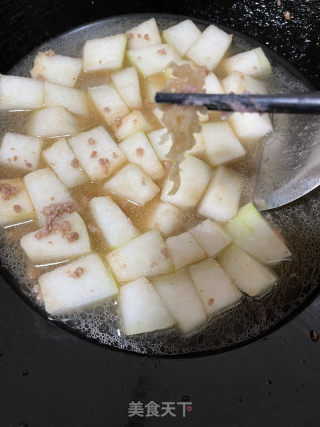 冬瓜肉沫炖粉条的做法步骤：8
