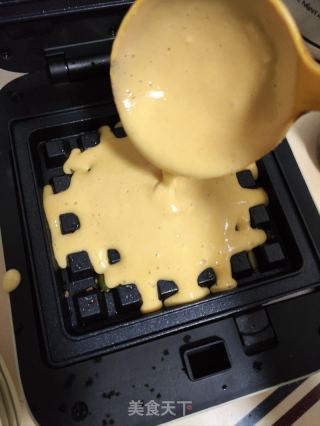 玉米面华夫饼的做法步骤：6