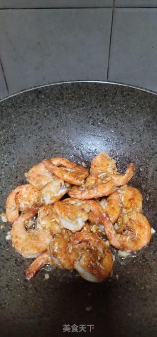 干煸蒜香虾的做法步骤：11