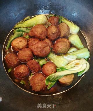 藕丸炖油菜的做法
