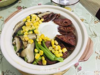 腊味煲仔饭的做法步骤：11