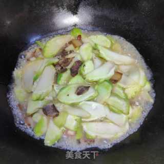 腊肉炒儿菜的做法步骤：9