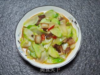腊肉炒儿菜的做法步骤：12