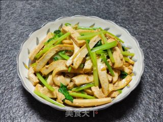 素炒黄皮豆干的做法
