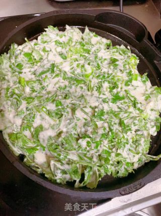 芹菜叶饼的做法步骤：5