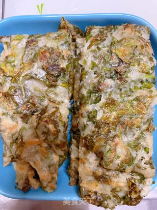 芹菜叶饼的做法步骤：7