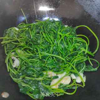 蒜香红薯叶的做法步骤：7