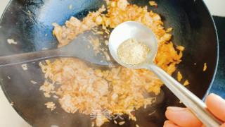 辣白菜虾仁炒饭的做法步骤：8