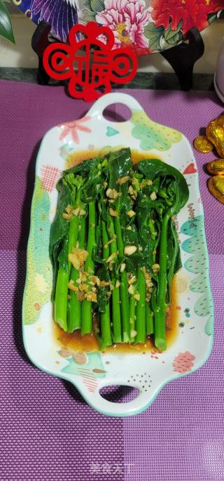蒜香芥兰的做法步骤：9