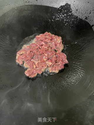 牛肉炒荷兰豆的做法步骤：6