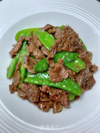 牛肉炒荷兰豆的做法步骤：12